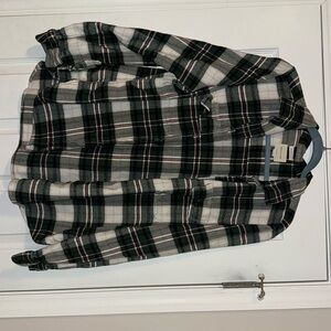 American Eagle Flannel- Green, red & white